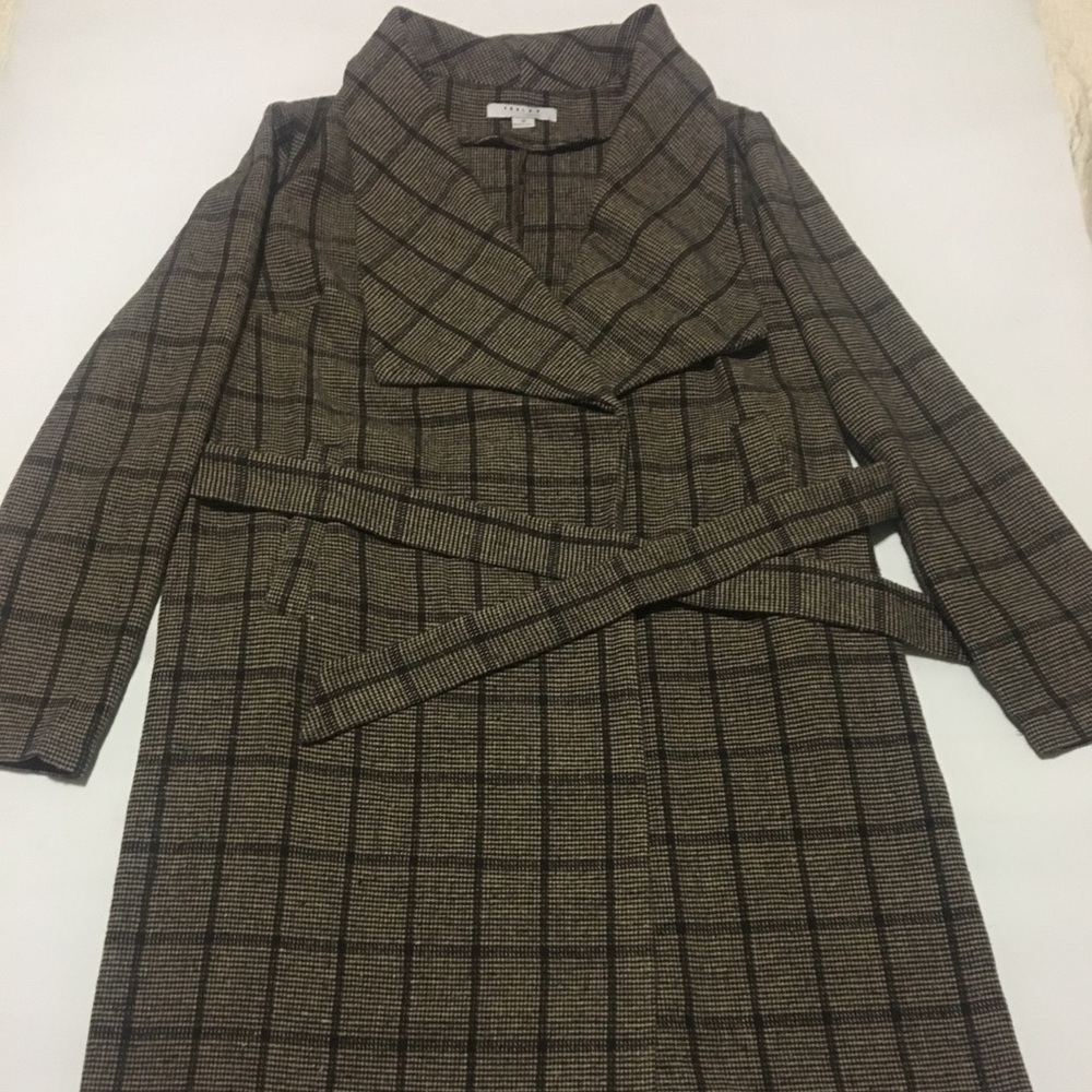 Tie-Waist Wrap Coat